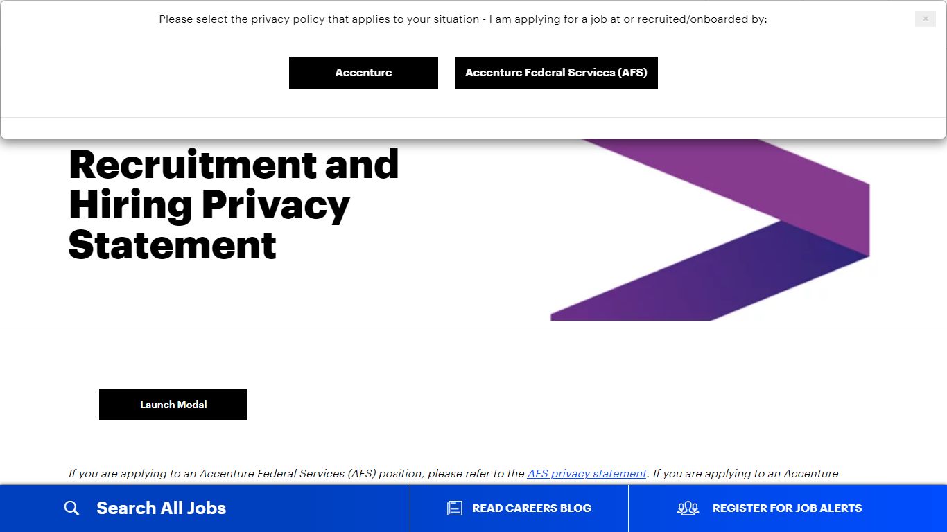 Recruitment and Hiring Privacy Statement | Accenture